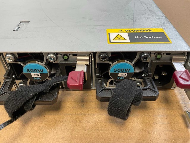 Hp proliant dl360 gen9, 2x xeon(r) e5-2680 v4, 128 gb ram(8x 16gb), 4x 400 gb ssd(ek000400gwepe) rack mount chassis - afbeelding 8 van  10