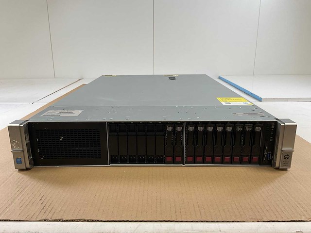 Hp proliant dl380 gen 9, 2x xeon(r) e5-2667 v3, 16x 16 gb ram, 2x 147 gb sas(eh0146fcbvb) - 8x 600 gb sas(eg000600jwjnp) rack mount chassis - afbeelding 1 van  15