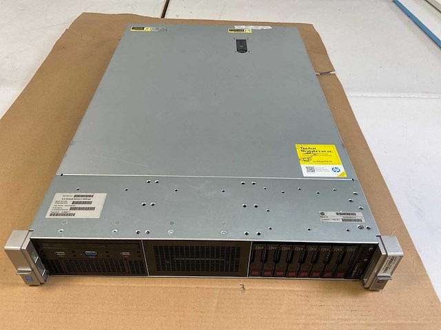 Hp proliant dl380 gen 9, 2x xeon(r) e5-2690 v3, 128 gb ram(16x 8 gb), 8x 300 gb sas(eh0300jdyth) rack mount chassis - afbeelding 5 van  11