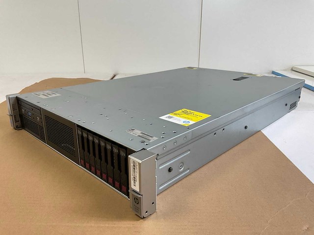 Hp proliant dl380 gen 9, 2x xeon(r) e5-2690 v3, 128 gb ram(16x 8 gb), 8x 300 gb sas(eh0300jdyth) rack mount chassis - afbeelding 6 van  11