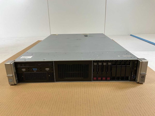 Hp proliant dl380 gen 9, xeon(r) e5-2620 v3, 1x 16 gb ram, 4x 300 gb sas(ego300jfcka) rack mount chassis - afbeelding 1 van  9