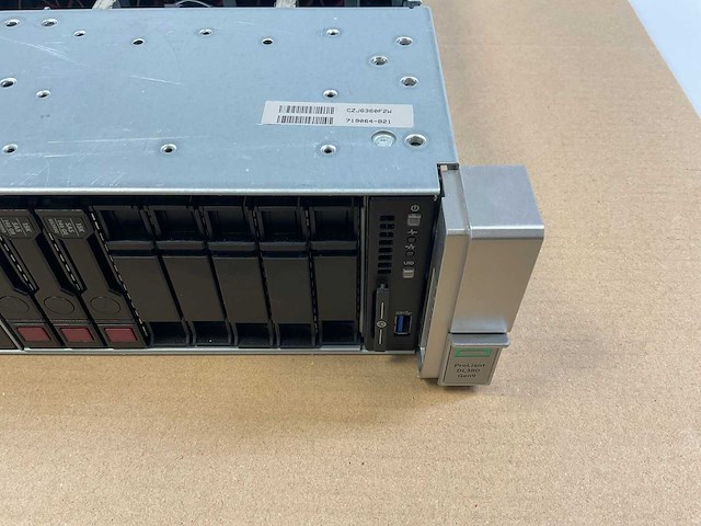 Hp (proliant dl380 gen9) - xeon(r) e5-2640 v4, 256 gb ram (8x32gb), 450 gb sas rack mount chassis - afbeelding 2 van  9