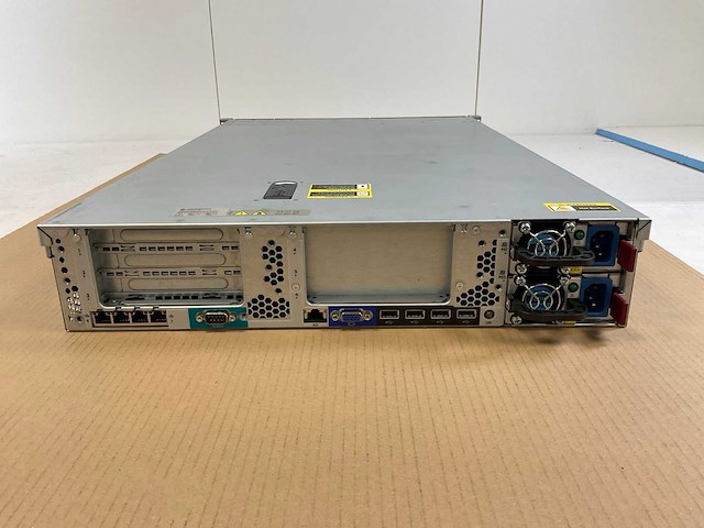 Hp proliant dl380p gen 8, 2x xeon(r) e5-2620, 16x 8 gb ram, 2x 900 gb sas(eg0900fcvbl) rack mount chassis - afbeelding 6 van  9