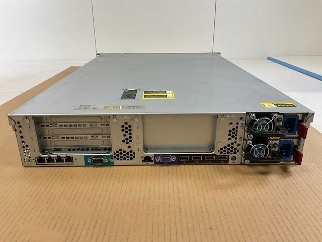 Hp proliant dl380p gen 8, 2x xeon(r) e5-2620, 16x 8 gb ram, 2x 900 gb sas(eg0900fcvbl) rack mount chassis - afbeelding 6 van  9