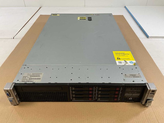 Hp proliant dl380p gen8, xeon(r) e5-2640, 4x 4 gb ram, 2x 300 gb sas(eg0300fcvbf) - 6x 1.2 tb sas(eg1200fdnjt) rack mount chassis - afbeelding 5 van  12