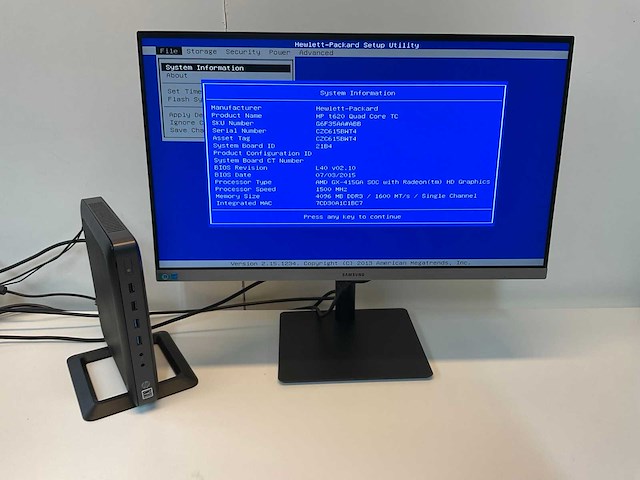 Hp quad core t620 workstation met monitor - afbeelding 1 van  10
