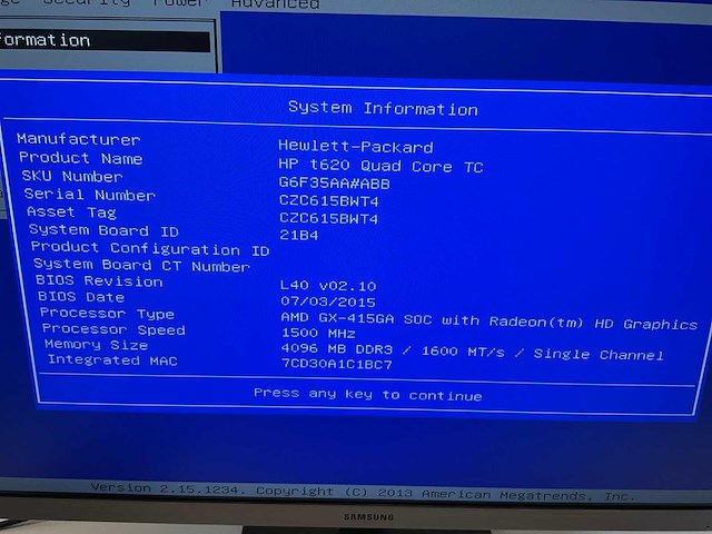 Hp quad core t620 workstation met monitor - afbeelding 4 van  10