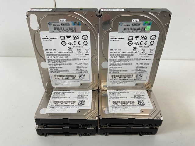 Hp (savn2000s5xen7.2) 2 tb 7.2k sas hdds (6x) - afbeelding 1 van  5