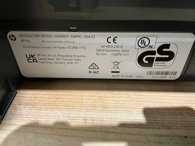 Hp smart tank plus 570 overige printers en copiers - afbeelding 10 van  10