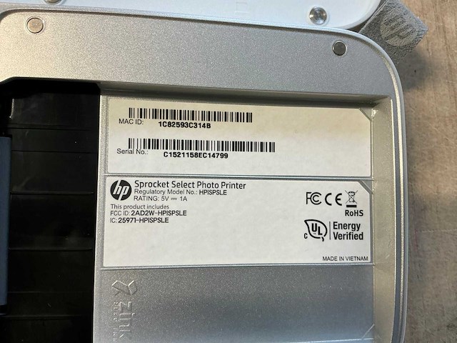 Hp sprocket select mobiele fotoprinter (2x) - afbeelding 4 van  5