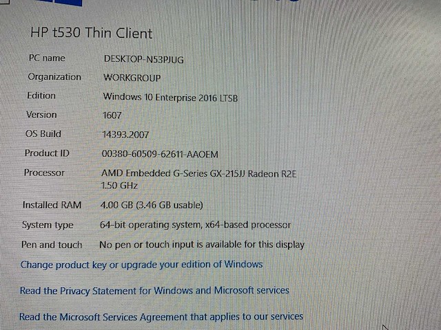 Hp t530 thin client - afbeelding 4 van  7