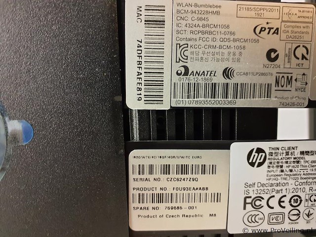 Hp t620 thin client - afbeelding 5 van  7