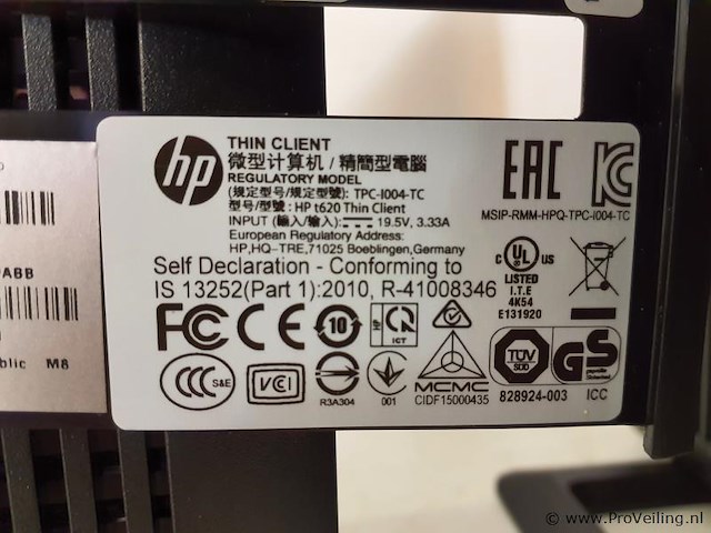 Hp t620 thin client - afbeelding 6 van  7