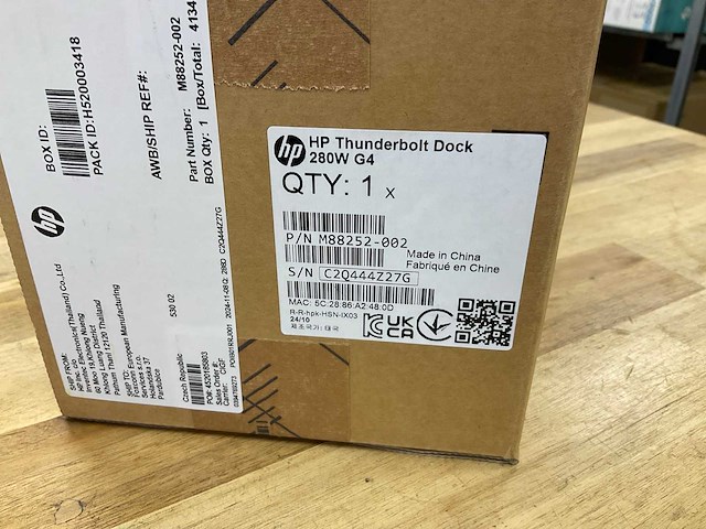 Hp thunderbolt doick 280w g4 - afbeelding 2 van  2