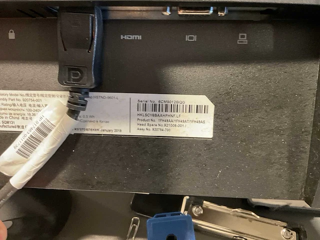 Hp tnd-9601-l monitor (2x) - afbeelding 4 van  6