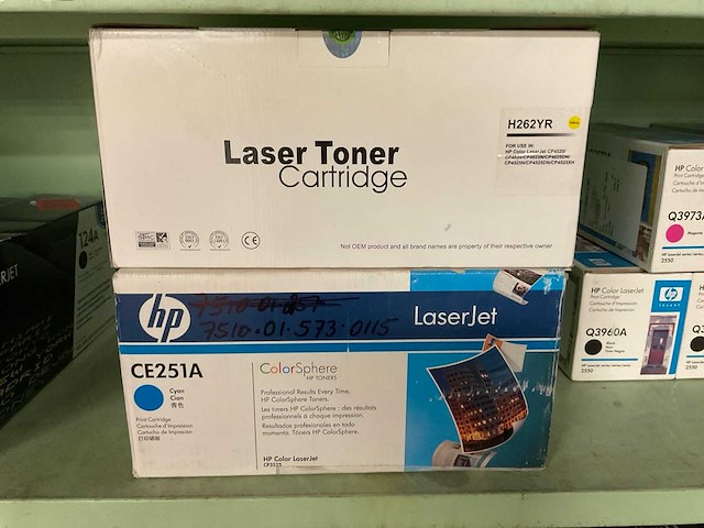 Hp toner cartridge (2x) - afbeelding 1 van  3