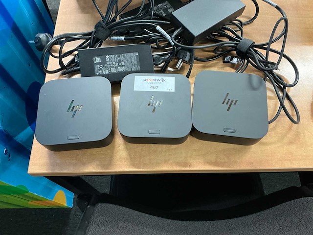 Hp usb-c dock 100w g6 dockingstation (4x) - afbeelding 2 van  4