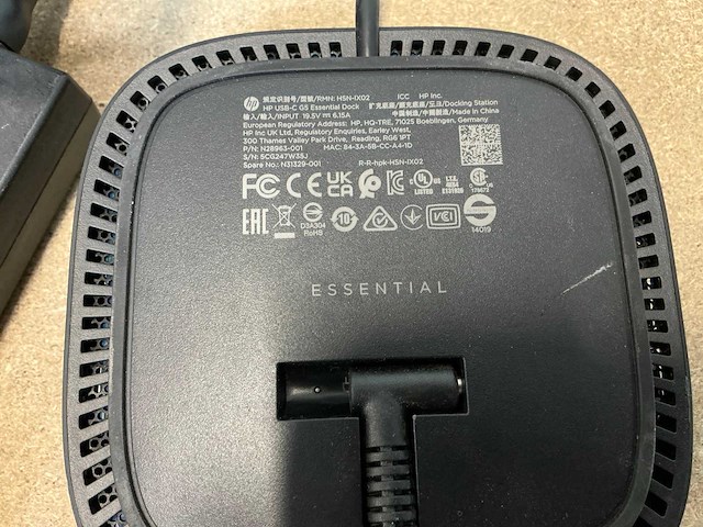 Hp usb-c essential g5 dockingstation (3x) - afbeelding 2 van  3
