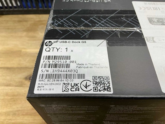 Hp usb-c g5 dock euro - afbeelding 3 van  3