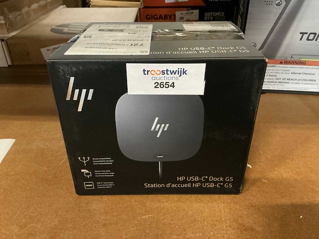 Hp usb-c g5 dock euro - afbeelding 2 van  3