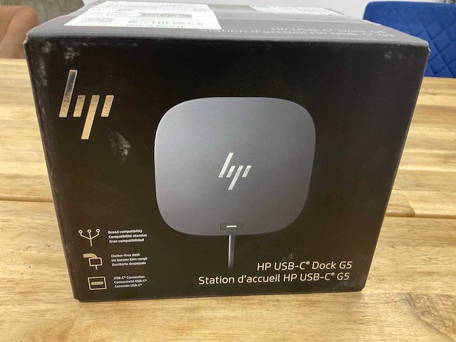 Hp usb-c g5 dockingstation - afbeelding 1 van  2