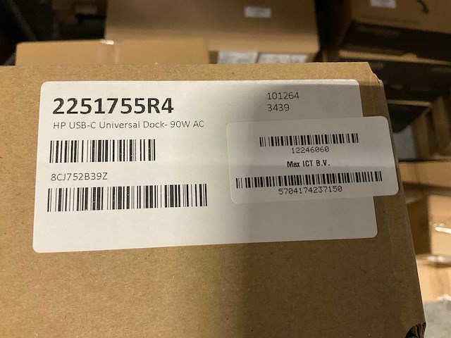 Hp usb-c universal dock 90w (10x) - afbeelding 2 van  3