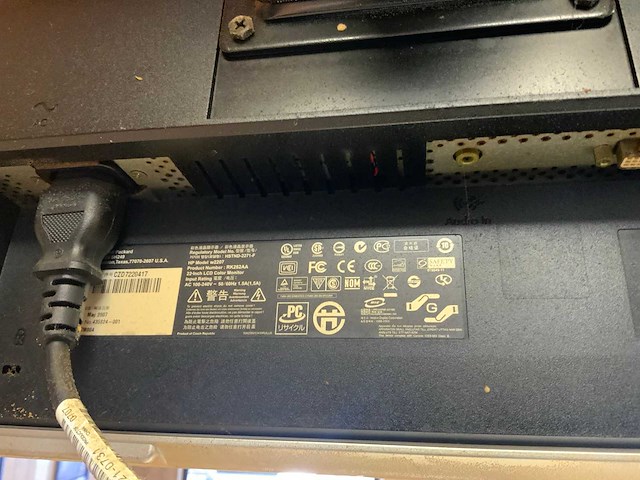 Hp w2207 22”-verkoop monitor - afbeelding 5 van  5