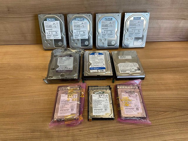 Hp / wd / hitachi harde schijf (assorti) (10x) - afbeelding 1 van  5