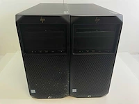 Hp z2 g4, core(tm) i7 8th gen, 16 gb ram (2x8gb), 256 gb nvme workstations (2x)