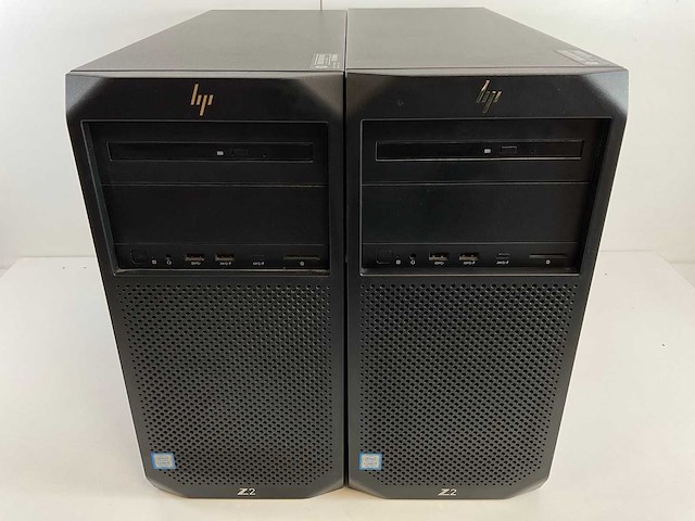 Hp z2 g4, core(tm) i7 8th gen, 16 gb ram (2x8gb), 512 gb nvme workstations (2x) - afbeelding 1 van  7
