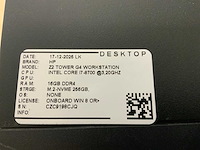 Hp z2 tower g4 workstation(i7) desktop - afbeelding 5 van  5