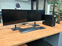 Hp z2 tower g5 desktop met monitors - afbeelding 1 van  7