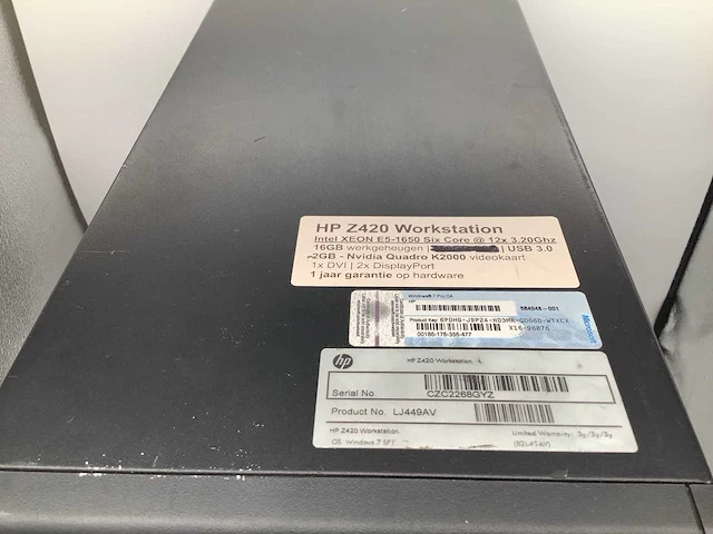 Hp z240 intel xeon workstation desktop - afbeelding 3 van  5