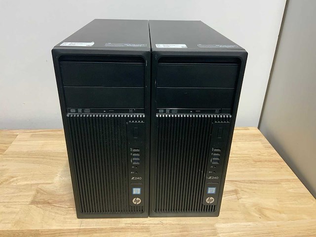 Hp z240 tower workstation(xeon) desktop (2x) - afbeelding 1 van  6