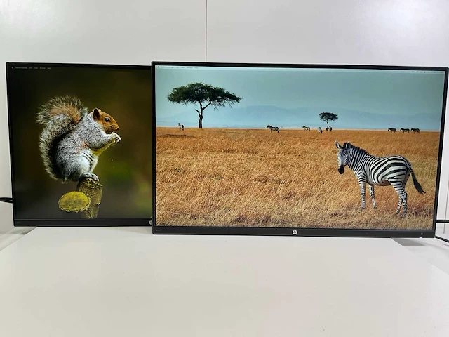 Hp (z27n) 27”, 2560x1440 (qhd) ips monitors (2x) - afbeelding 1 van  8