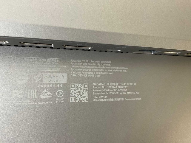 Hp (z27u g3) 27”, 2560x1440 (qhd) ips monitor - afbeelding 6 van  7