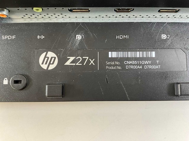 Hp (z27x) 27”, 2560x1440 (qhd) ips monitor - afbeelding 6 van  6