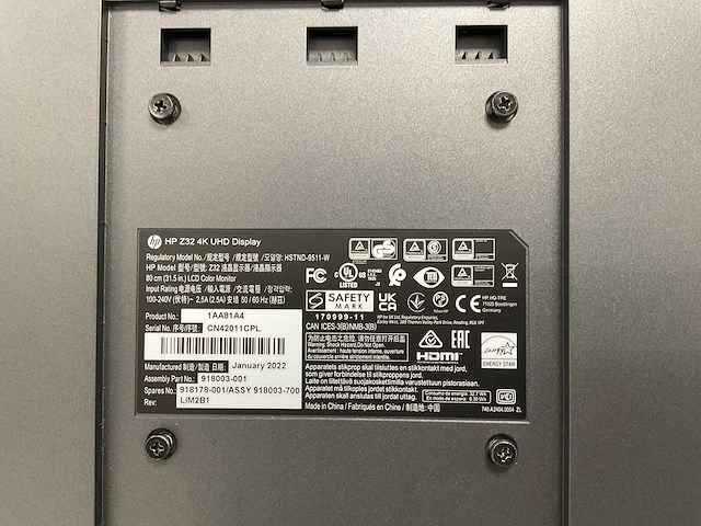 Hp (z32) 32”, 3840x2160 (uhd) ips monitor - afbeelding 5 van  8