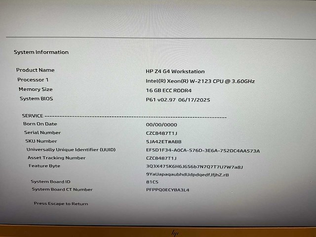 Hp z4 g4 desktop - afbeelding 14 van  14