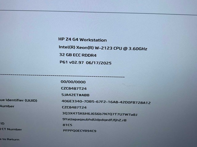 Hp z4 g4 desktop - afbeelding 8 van  10