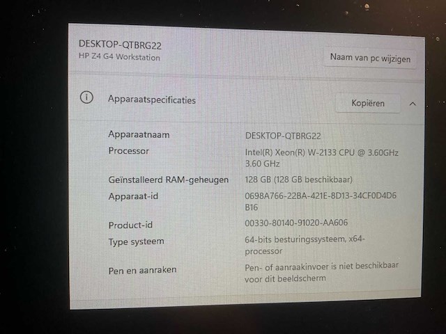 Hp z4 g4 workstation - afbeelding 7 van  8