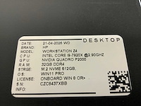 Hp z4 g4 workstation(i9) desktop - afbeelding 4 van  4
