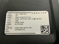 Hp z440 workstation desktop (2x) - afbeelding 6 van  7