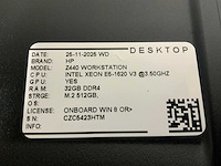 Hp z440 workstation desktop (2x) - afbeelding 7 van  7