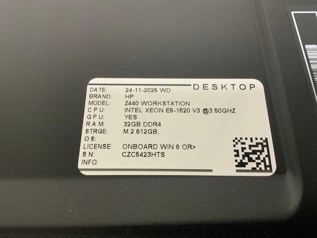 Hp z440 workstation desktop (2x) - afbeelding 6 van  7