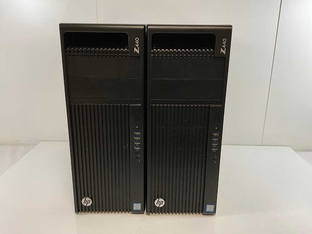 Hp z440, xeon(r) e5-1650 v4, 64 gb ram (4x 16 gb), 512 gb nvme, nvidia quadro k1200 4gb workstations (2x) - afbeelding 1 van  2