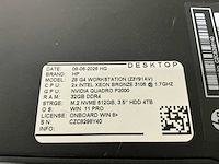 Hp z6 g4 workstation desktop - afbeelding 5 van  5