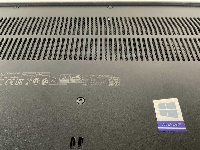 Hp zbook 15 g3 15.6”, core(tm) i7 6th gen, 32 gb ram, 500 gb ssd, nvidia quadro m1000m 2 gb mobile work station - afbeelding 7 van  7