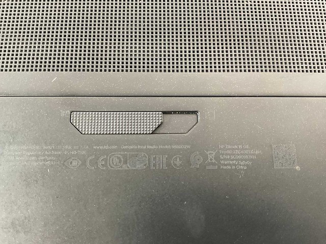 Hp zbook 15 g5 15,5”, core(tm) i7 8th gen, 16 gb ram, 256 gb nvme, nvidia quadro p2000 4 gb mobile workstation - afbeelding 7 van  8