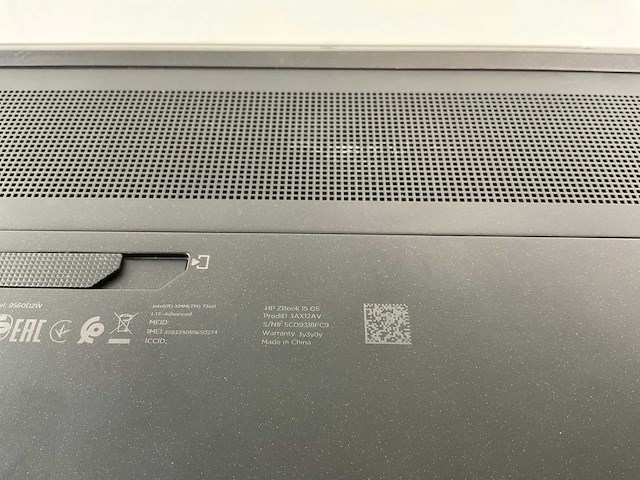 Hp zbook 15 g5 15.5”, core(tm) i7 8th gen, 32 gb ram, 512 gb nvme, nvidia quadro p2000 4 gb mobile work station - afbeelding 7 van  7